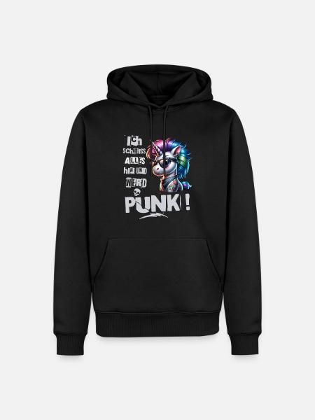 Mir Egal - Schmeiss alles hin werd Punk Punkrock - Männer Premium Bio Hoodie - Schwarz