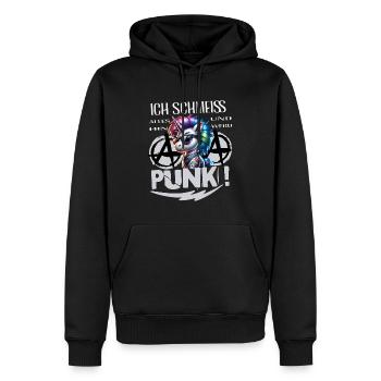 Je m’en fiche - Schmeiss alles hin werd Punk Punkrock - Sweat à capuche Premium bio Homme - noir - Devant - Nico (187cm)