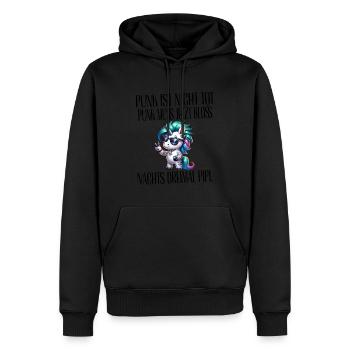 Festival Fun Je suis vieux mais le punk n’est pas mort - Sweat à capuche Premium bio Homme - noir - Devant - Nico (187cm)