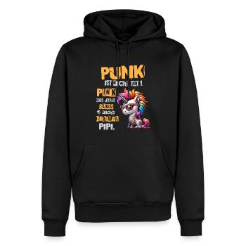 Punk Rock - I'm old but punk is not dead - Men’s Premium Organic Hoodie - black - Front - Nico (187cm)