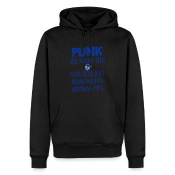Punk Rock - I'm old but punk is not dead - Men’s Premium Organic Hoodie - black - Front - Nico (187cm)