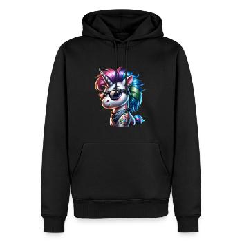Punk Rock - I'm old but punk is not dead - Men’s Premium Organic Hoodie - black - Front - Nico (187cm)