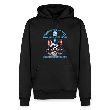 Punk Rock - Je suis vieux mais le punk n’est pas mort - Sweat à capuche Premium bio Homme - noir - Devant - Nico (187cm)