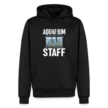 Aquariophile d’aquarium d’aquarium - Sweat à capuche Premium bio Homme - noir - Devant - Nico (187cm)
