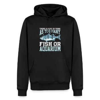 Aquariophile d’aquarium d’aquarium - Sweat à capuche Premium bio Homme - noir - Devant - Nico (187cm)