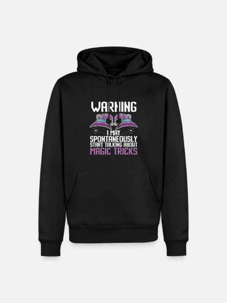 Funny Magician Magic - Men’s Premium Organic Hoodie - black