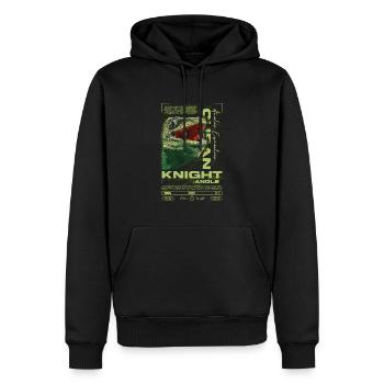 Chevalier cubain Anole Gardien de reptiles Lézard - Sweat à capuche Premium bio Homme - noir - Devant - Nico (187cm)