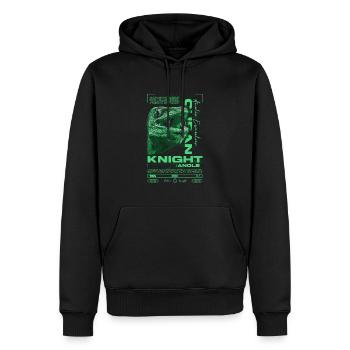 Chevalier cubain Anole Gardien de reptiles Lézard - Sweat à capuche Premium bio Homme - noir - Devant - Nico (187cm)