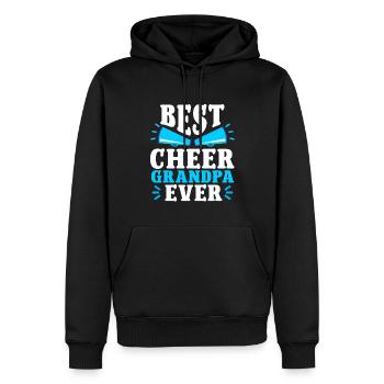Cheerleading Cheerleader Base Flyer - Sweat à capuche Premium bio Homme - noir - Devant - Nico (187cm)