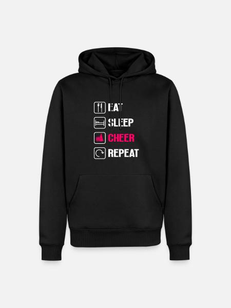 Cheerleading Cheerleader Base Flyer - Men’s Premium Organic Hoodie - black