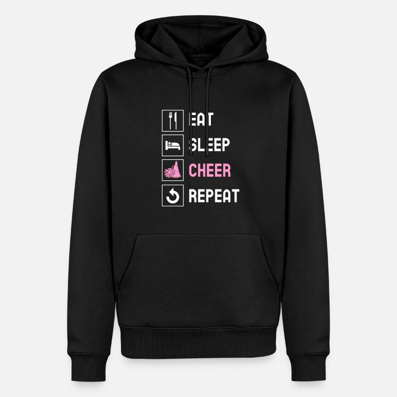 Cheerleading Cheerleader Base Flyer - Sweat à capuche Premium bio Homme - noir