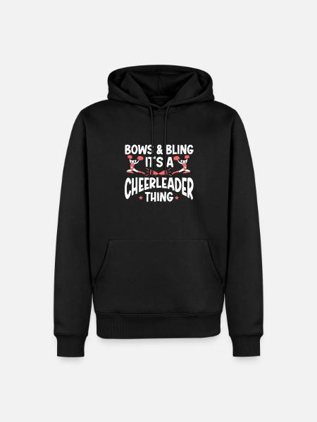 Cheerleading Cheerleader Base Flyer - Men’s Premium Organic Hoodie - black