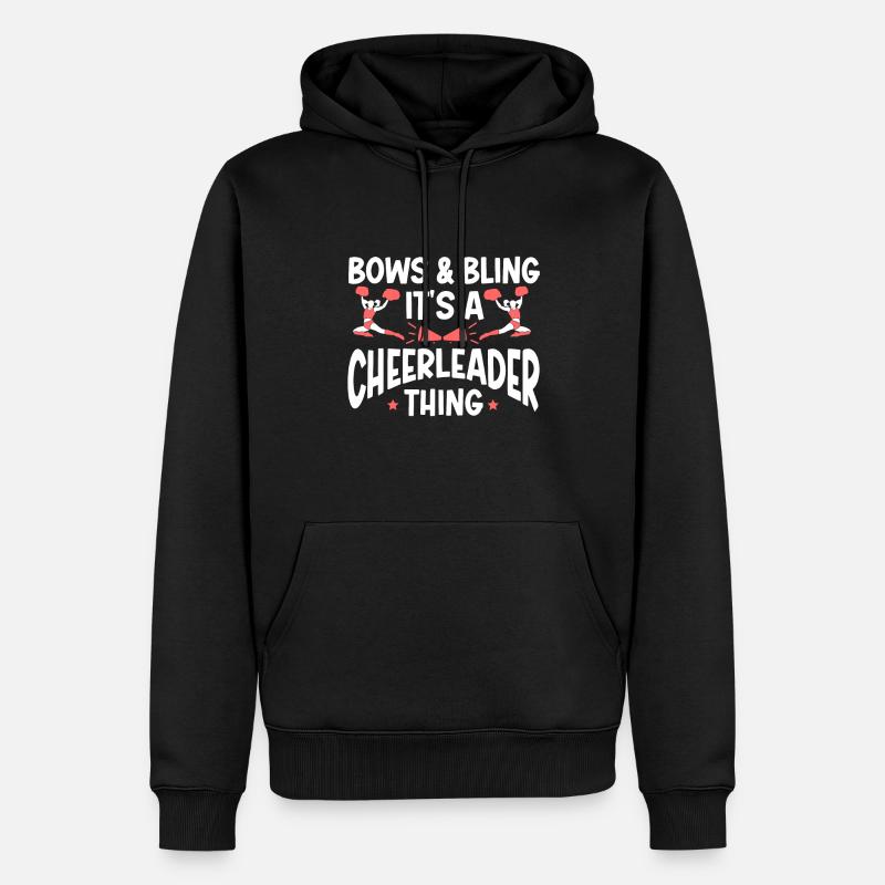 Cheerleading Cheerleader Base Flyer - Männer Premium Bio Hoodie - Schwarz