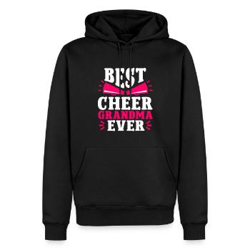Cheerleading Cheerleader Base Flyer - Sweat à capuche Premium bio Homme - noir - Devant - Nico (187cm)