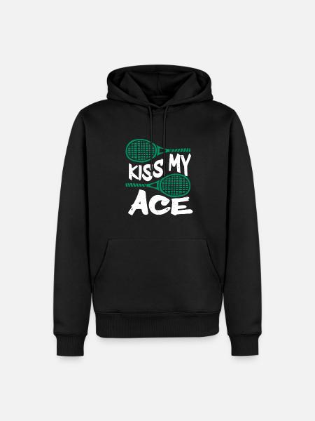 Tennis Player - Men’s Premium Organic Hoodie - black
