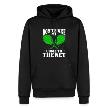 Tennis Player - Männer Premium Bio Hoodie - Schwarz - Vorne - Nico (187cm)