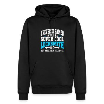 Locksmith Lockpicking Lockpicker - Men’s Premium Organic Hoodie - black - Front - Nico (187cm)