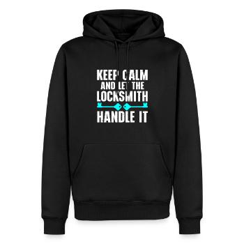 Locksmith Lockpicking Lockpicker - Men’s Premium Organic Hoodie - black - Front - Nico (187cm)