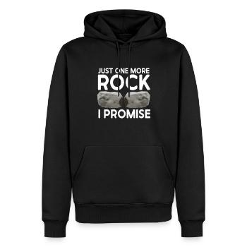 Rock Collector Geology Geologist - Männer Premium Bio Hoodie - Schwarz - Vorne - Nico (187cm)
