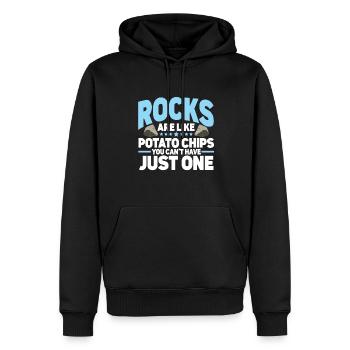 Rock Collector Geology Geologist - Männer Premium Bio Hoodie - Schwarz - Vorne - Nico (187cm)