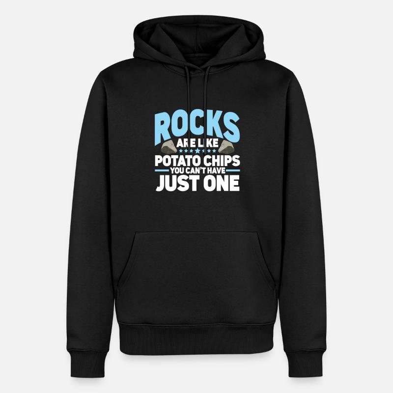 Collectionneur de roches Géologue Géologue - Sweat à capuche Premium bio Homme - noir