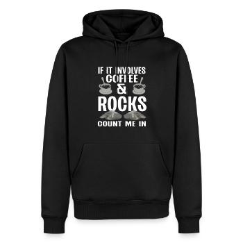 Rock Collector Geology Geologist - Männer Premium Bio Hoodie - Schwarz - Vorne - Nico (187cm)