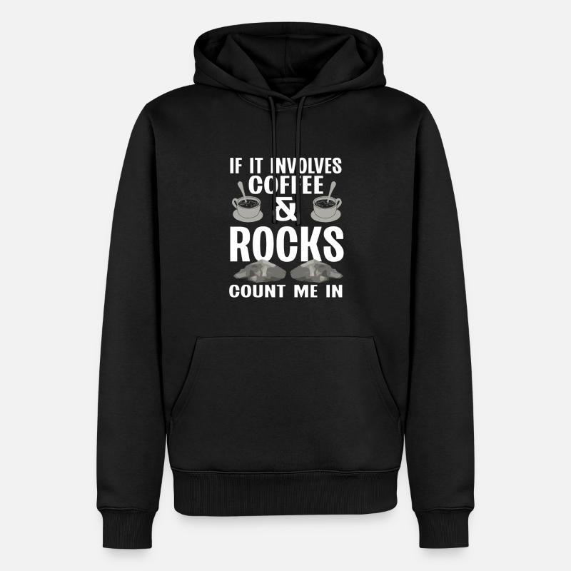 Collectionneur de roches Géologue Géologue - Sweat à capuche Premium bio Homme - noir