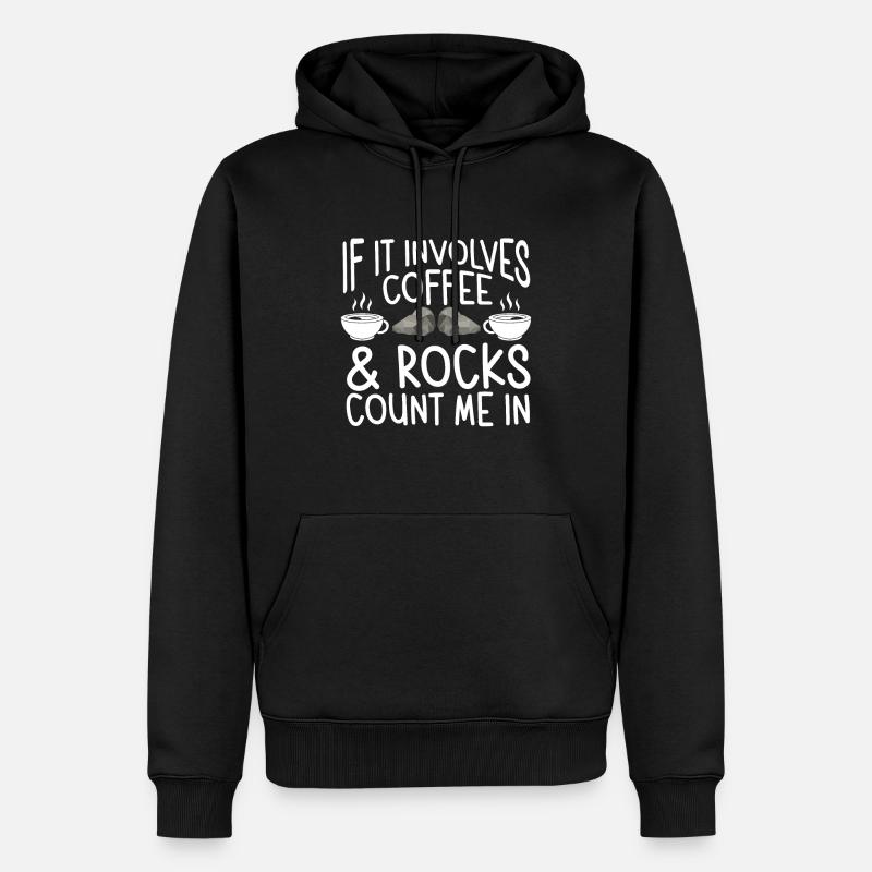 Collectionneur de roches Géologue Géologue - Sweat à capuche Premium bio Homme - noir