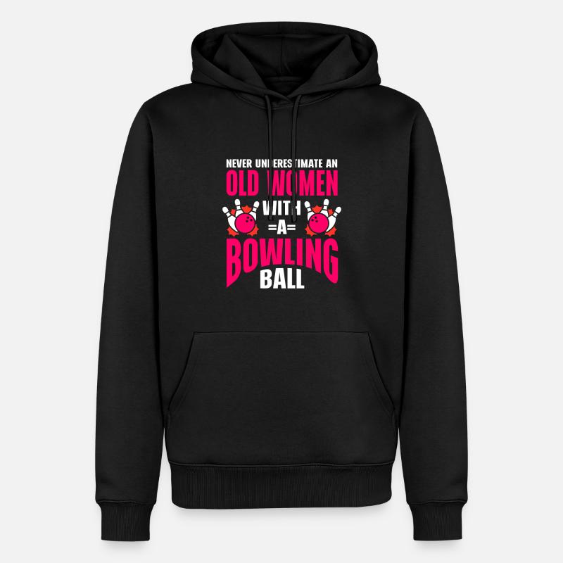 Boule de bowling Bowler - Sweat à capuche Premium bio Homme - noir