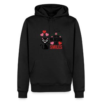 Partner zum Valentinstag fürn Schatz Liebe - Männer Premium Bio Hoodie - Schwarz - Vorne - Nico (187cm)