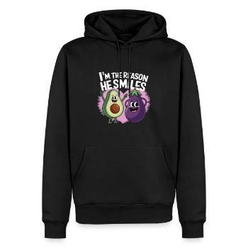 Partner zum Valentinstag fürn Schatz Liebe - Männer Premium Bio Hoodie - Schwarz - Vorne - Nico (187cm)