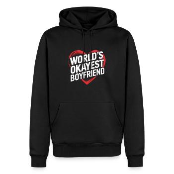 Partner Schatz Valentinstag Liebe lustiger Spruch - Männer Premium Bio Hoodie - Schwarz - Vorne - Nico (187cm)