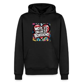 Partner Schatz Valentinstag Liebe lustiger Spruch - Männer Premium Bio Hoodie - Schwarz - Vorne - Nico (187cm)