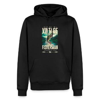 Vintage Forelle Fischer Angeln Geburtstag 1994 - Männer Premium Bio Hoodie - Schwarz - Vorne - Nico (187cm)