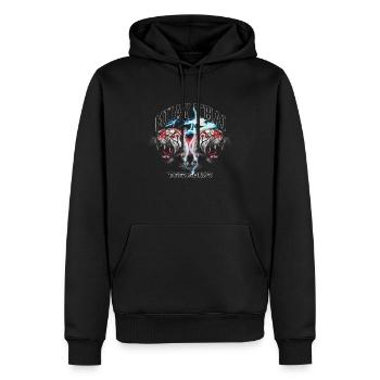 Muay Thai Tiger Squad MMA Tiger Kickboxing - Sweat à capuche Premium bio Homme - noir - Devant - Nico (187cm)