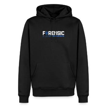 Infirmière médico-légale Criminalistique médico-légale - Sweat à capuche Premium bio Homme - noir - Devant - Nico (187cm)