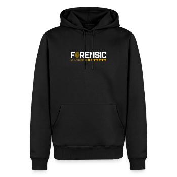 Infirmière médico-légale Criminalistique médico-légale - Sweat à capuche Premium bio Homme - noir - Devant - Nico (187cm)