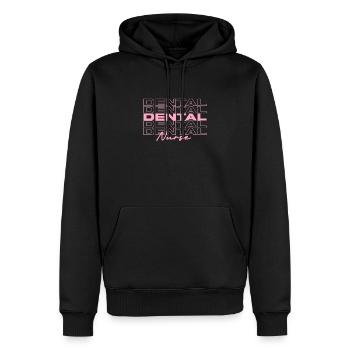 Infirmière dentaire Infirmières médicales élégantes - Sweat à capuche Premium bio Homme - noir - Devant - Nico (187cm)
