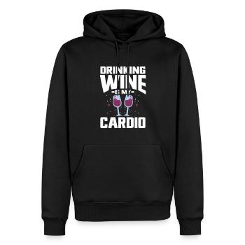 Wine Tasting Funny Wine Lover - Männer Premium Bio Hoodie - Schwarz - Vorne - Nico (187cm)
