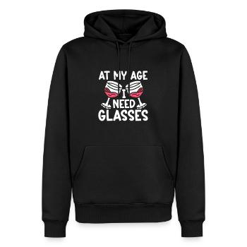 Wine Tasting Funny Wine Lover - Männer Premium Bio Hoodie - Schwarz - Vorne - Nico (187cm)