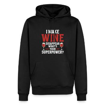 Wine Tasting Funny Wine Lover - Männer Premium Bio Hoodie - Schwarz - Vorne - Nico (187cm)