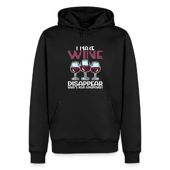 Wine Tasting Funny Wine Lover - Männer Premium Bio Hoodie - Schwarz - Vorne - Nico (187cm)