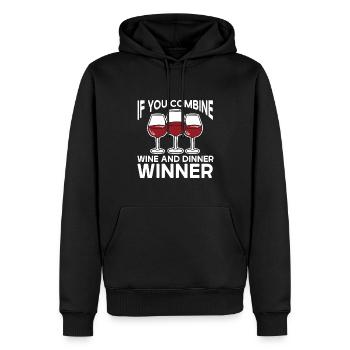Wine Tasting Funny Wine Lover - Männer Premium Bio Hoodie - Schwarz - Vorne - Nico (187cm)