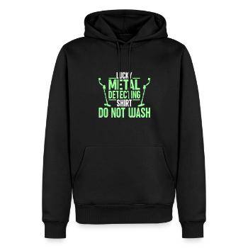 Metal Detector Shirt for Men Lucky Metal Detecting - Männer Premium Bio Hoodie - Schwarz - Vorne - Nico (187cm)