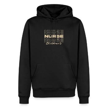 Infirmière pour enfants Infirmières médicales élégantes - Sweat à capuche Premium bio Homme - noir - Devant - Nico (187cm)