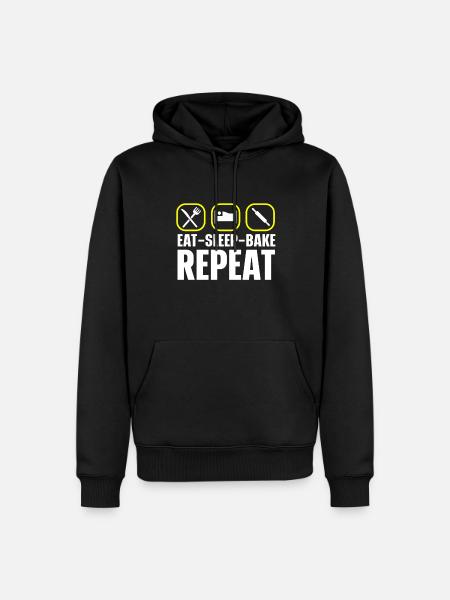 Baking Bakery Baker - Men’s Premium Organic Hoodie - black