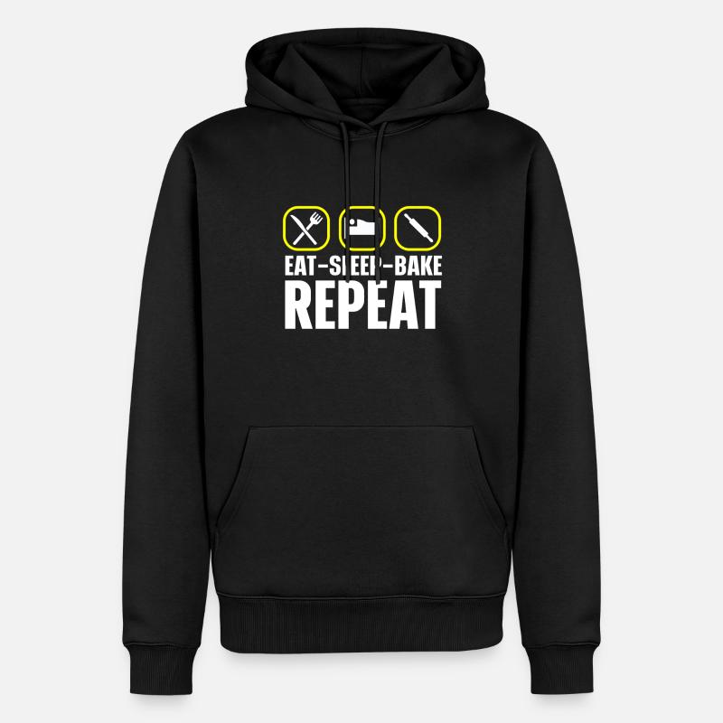 Baking Bakery Baker - Männer Premium Bio Hoodie - Schwarz
