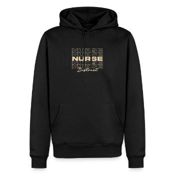 Infirmière de district Infirmières médicales élégantes - Sweat à capuche Premium bio Homme - noir - Devant - Nico (187cm)