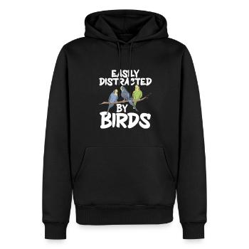 Bird Watching Cute Bird Lover - Männer Premium Bio Hoodie - Schwarz - Vorne - Nico (187cm)