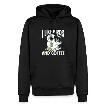 Bird Watching Cute Bird Lover - Männer Premium Bio Hoodie - Schwarz - Vorne - Nico (187cm)